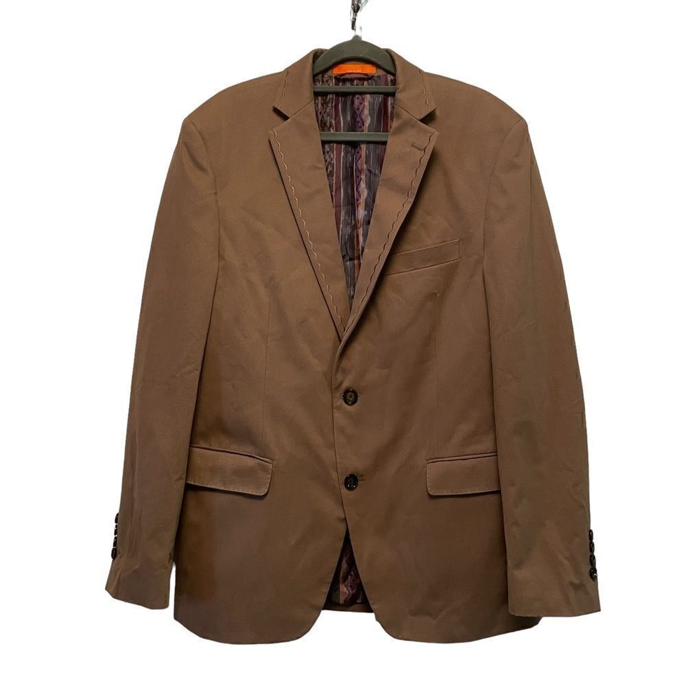 Tallia Tan Embroidered Blazer